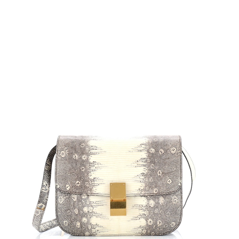 Classic Box Bag Lizard Medium