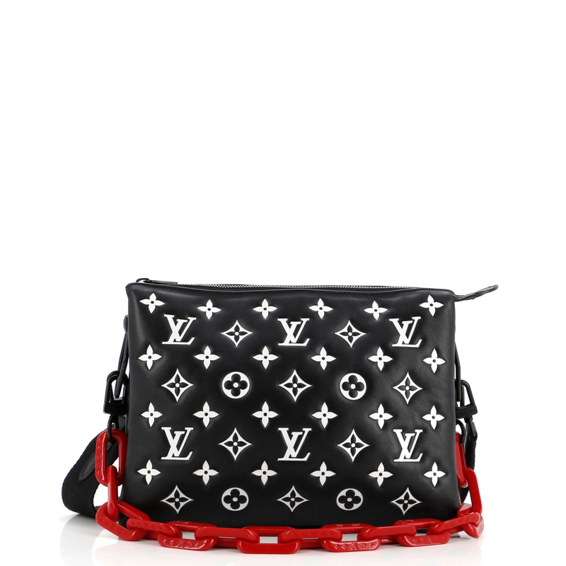 Coussin Bag Monogram Embossed Lambskin PM