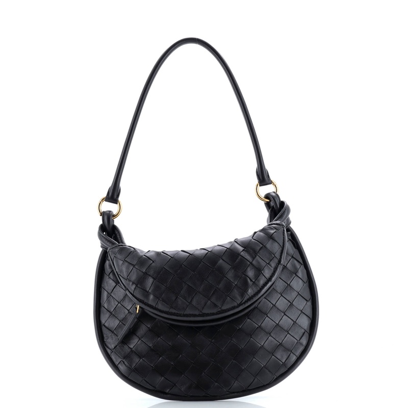 Gemelli Shoulder Bag Intrecciato Leather Small