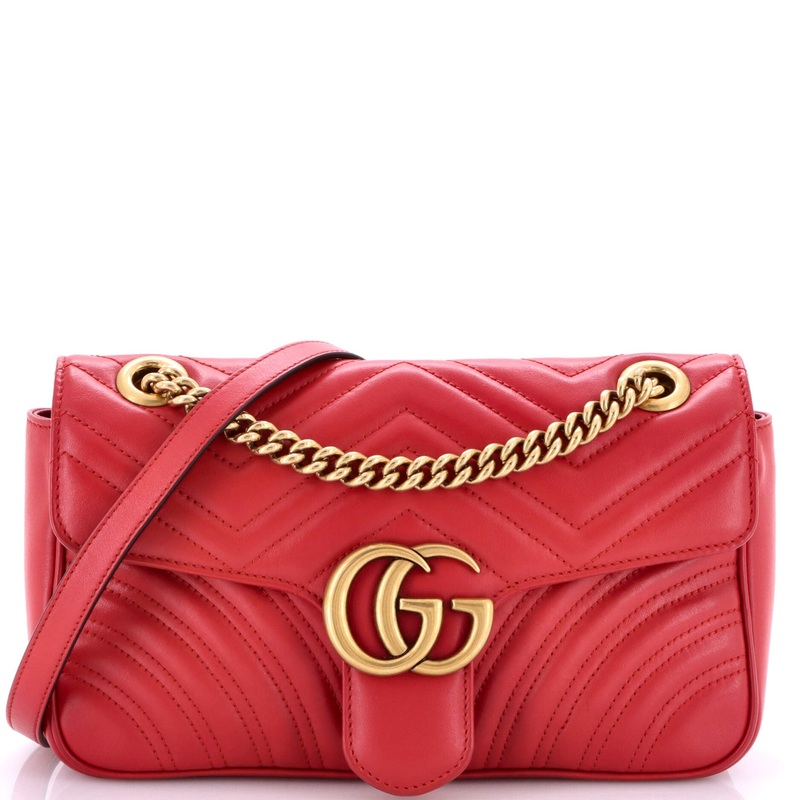 GG Marmont Flap Bag Matelasse Leather Medium