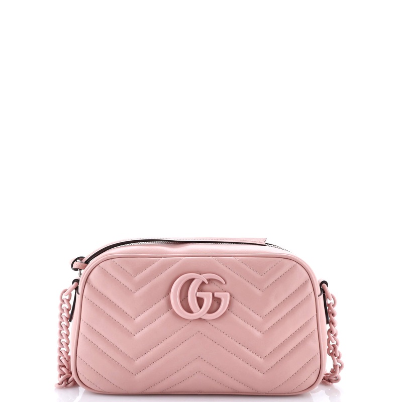 GG Marmont Monochrome Shoulder Bag Matelasse Leather Small