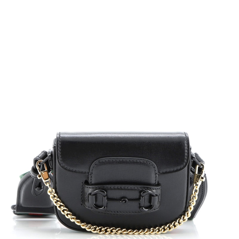 Horsebit 1955 Flap Wallet with Strap Leather