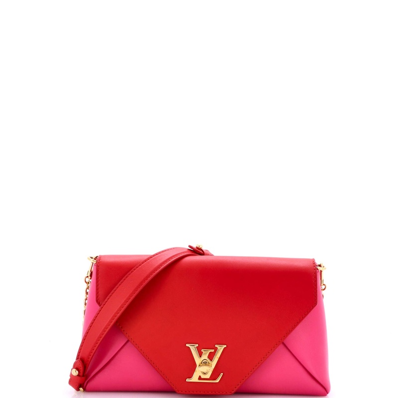 Love Note Chain Clutch Leather