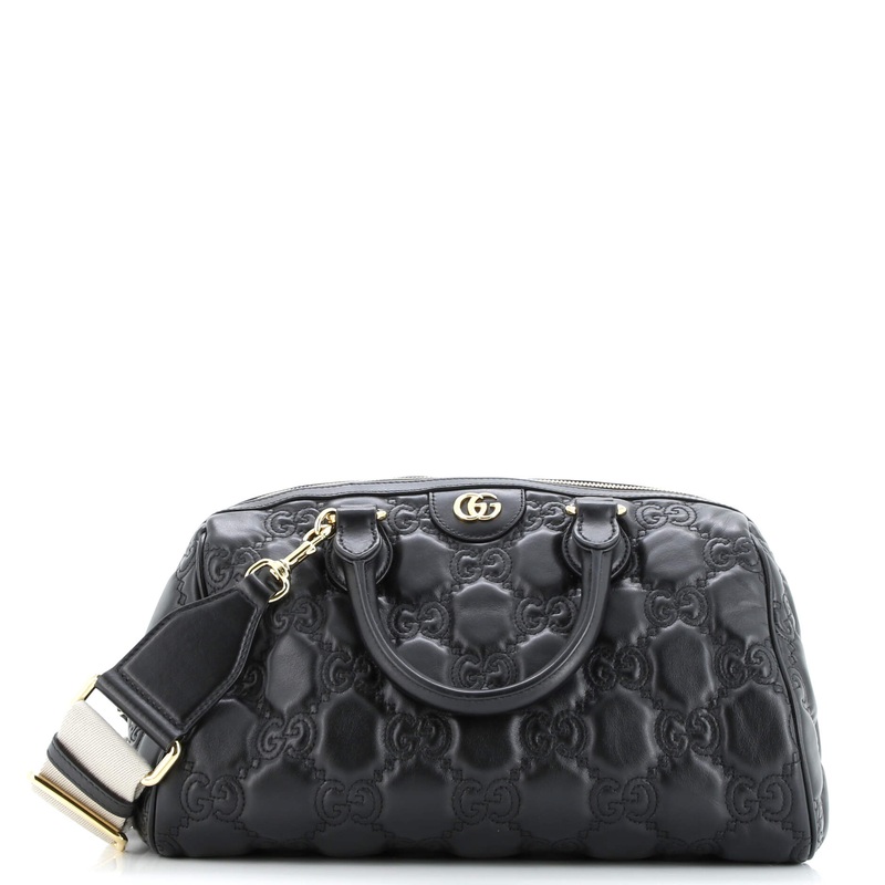 Ophidia Convertible Boston Top Handle Bag GG Matelasse Leather Medium