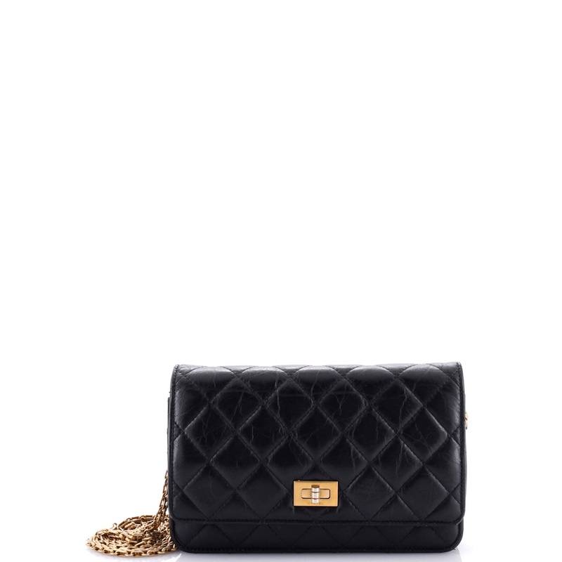 Reissue 2.55 Wallet on Chain Quilted Aged Calfskin Small
