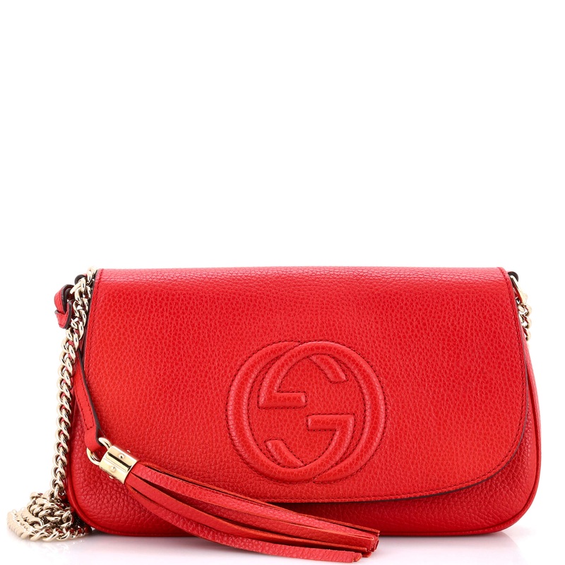 Soho Chain Crossbody Bag Leather Medium
