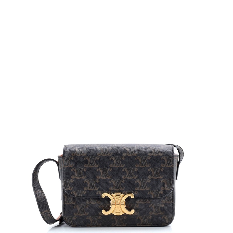 Triomphe Shoulder Bag Triomphe Coated Canvas Nano