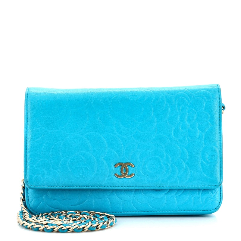 Wallet on Chain Camellia Lambskin