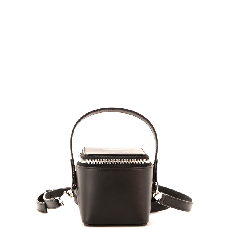 Gancicni Top Handle Vanity Case Leather Mini