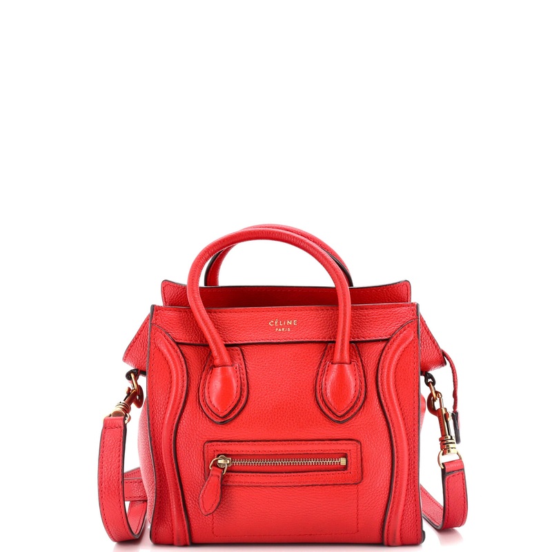 Luggage Bag Grainy Leather Nano