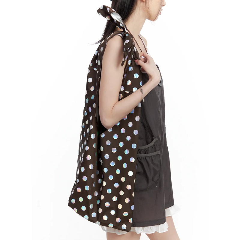 Polka Dot Summer Ribbon Shoulder Bag CU530