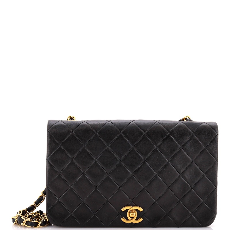 Vintage CC Chain Flap Bag Quilted Lambskin Mini