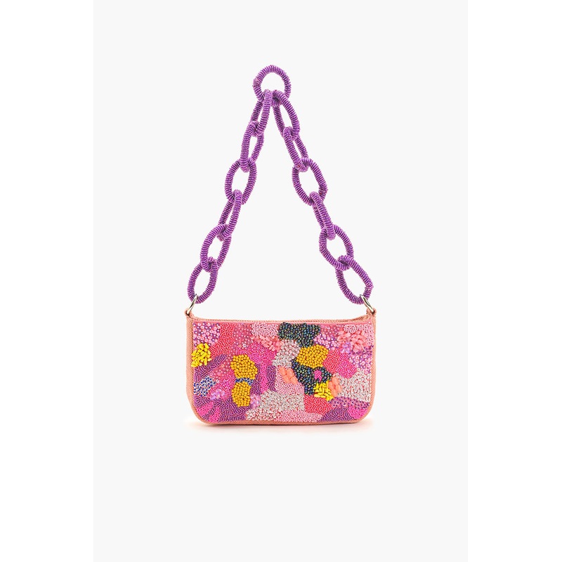 Bubblegum Pop Beaded Shoulder Bag