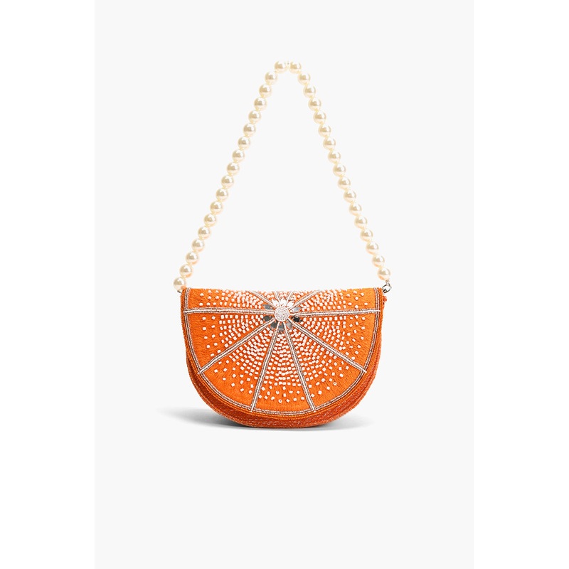 Citrus Couture Embellished Shoulder Bag