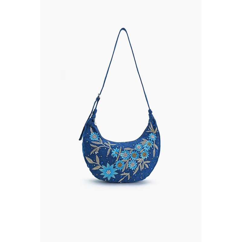 Dahlia Denim Shoulder Bag