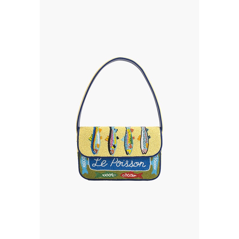 Fish Tales Beaded Shoulder Bag