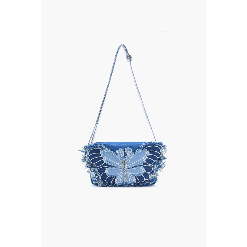 Flutter Sparkle Denim Bag