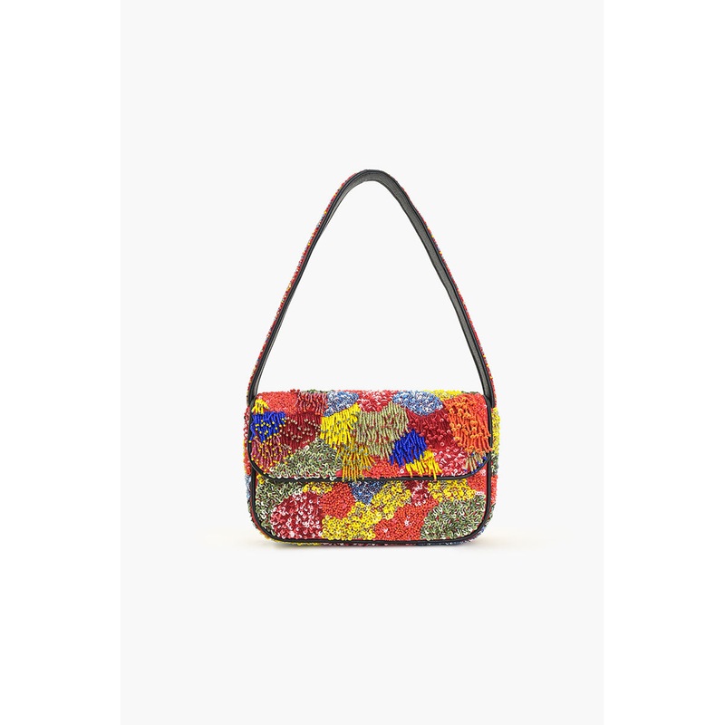 Harlequin Fringed Shoulder Bag