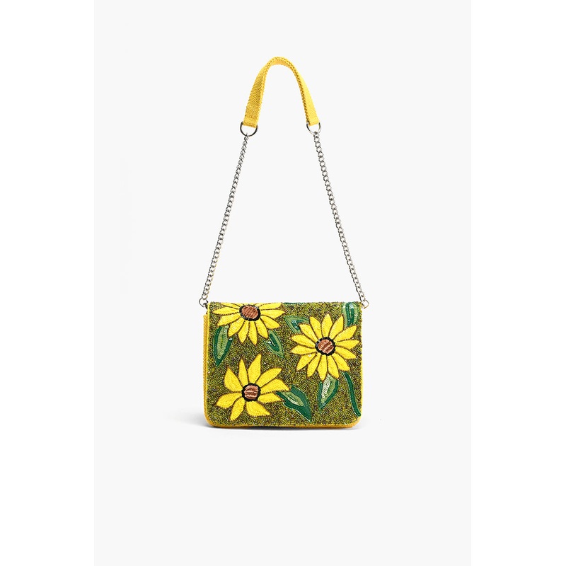 Joyful Blooms Sunflower  Shoulder Bag