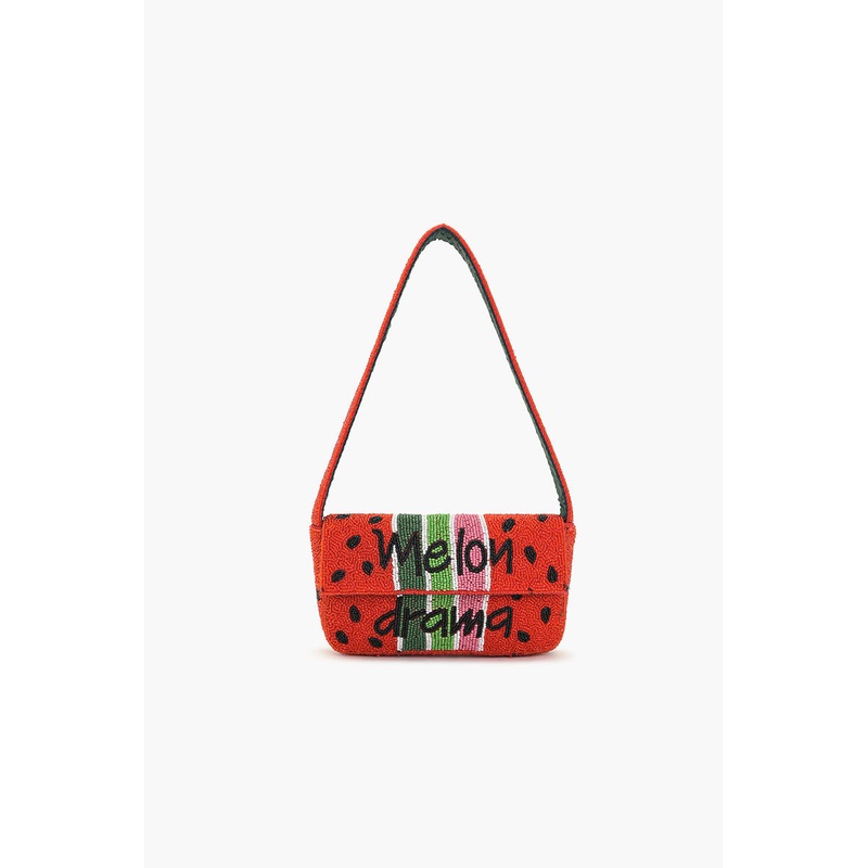 Melon Drama Beaded Mini Shoulder Bag
