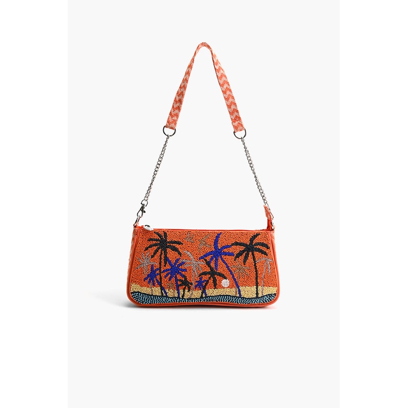 Miami Moonlit Palms Shoulder Bag
