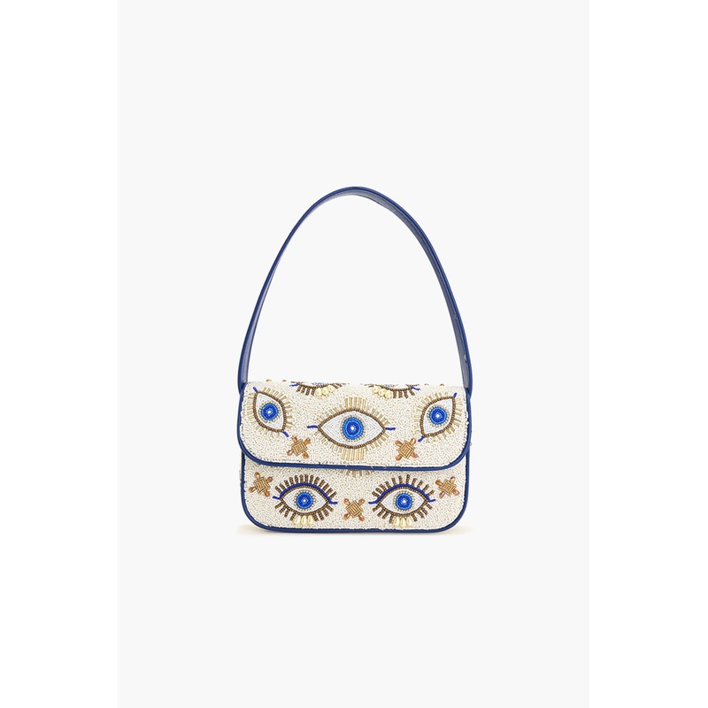 Shining Eyes Embellished Shoulder Bag
