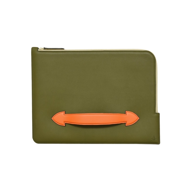 1897  A4 Document Holder | Multi/Khaki