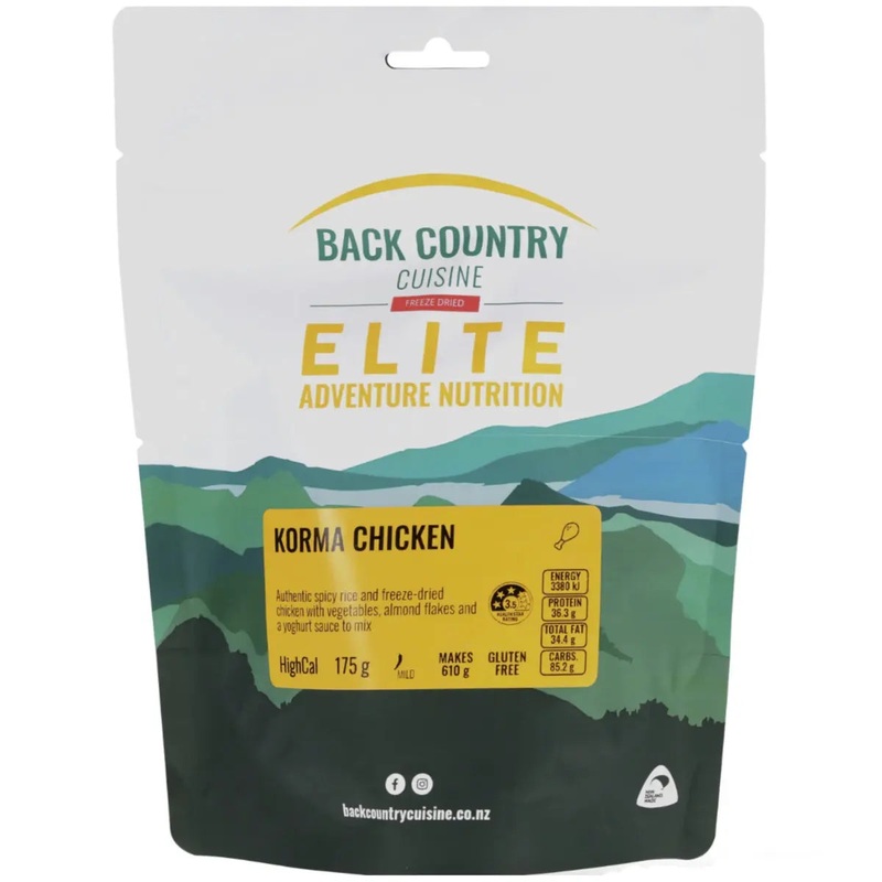 Back Country Cuisine Elite - Korma Chicken - Regular Serve