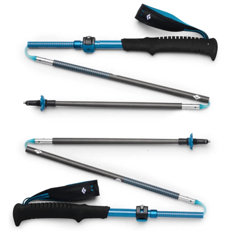 Black Diamond Distance Carbon FLZ Trekking Poles 140 cm - Desert Sky