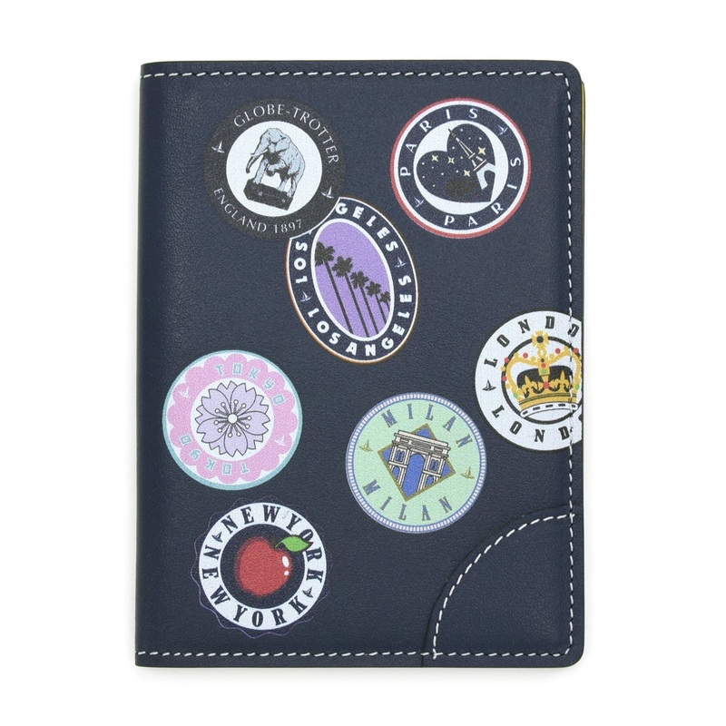 City  Passport Sleeve | Navy/Ivory