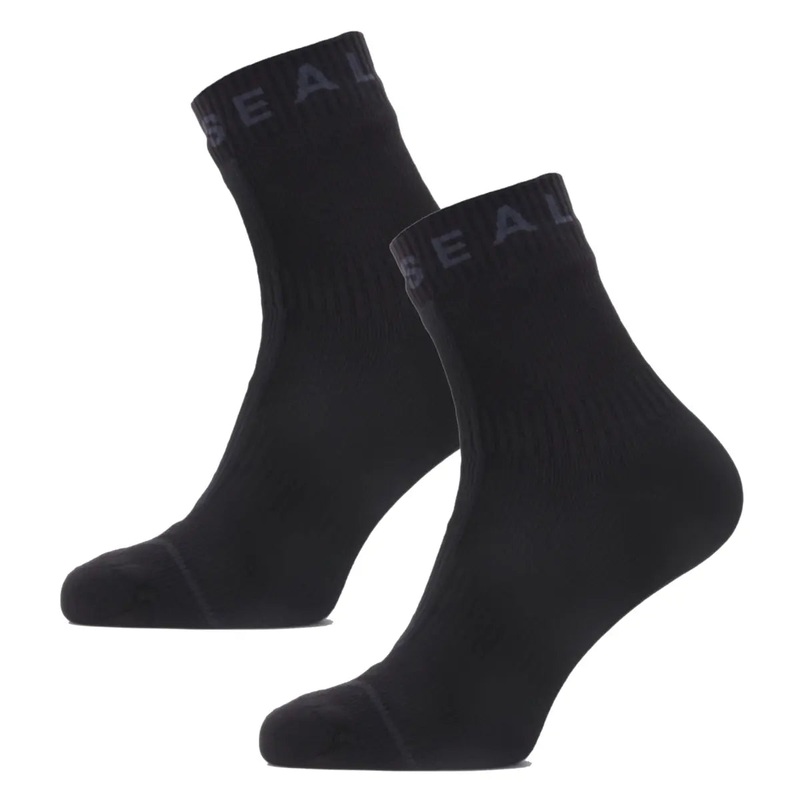 Sealskinz Waterproof All Weather Ankle Length Sock with Hydrostop - Black - X-Large