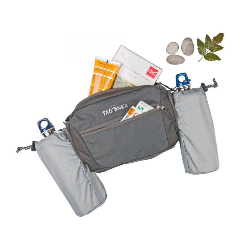 Tatonka Hip Bottle Double - Bum Bag with Double Bottle Holders - Titan Grey
