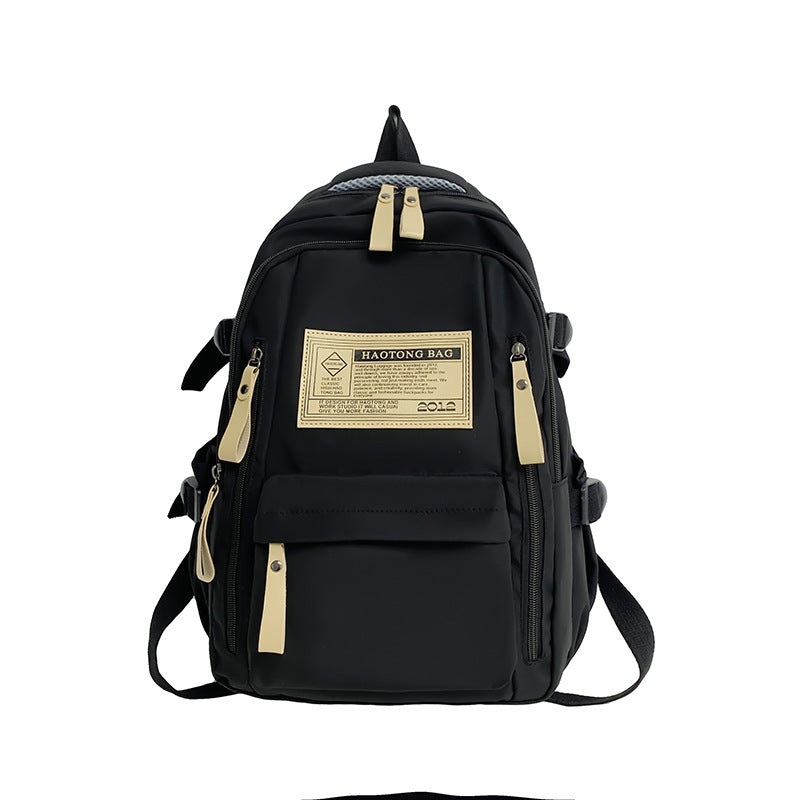 Black Stylish and Simple Backpack for High School and College Students  Trendy Womens Casual Backpack for Travel and Daily Use