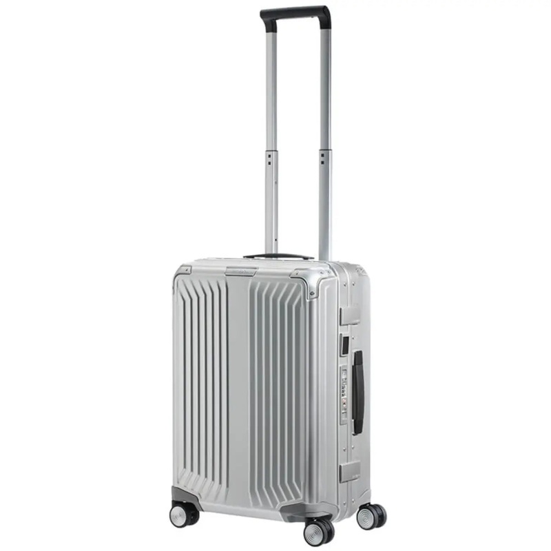 Samsonite Lite-Box ALU Anodised Aluminium 55 cm 4 Wheeled Spinner - Aluminium