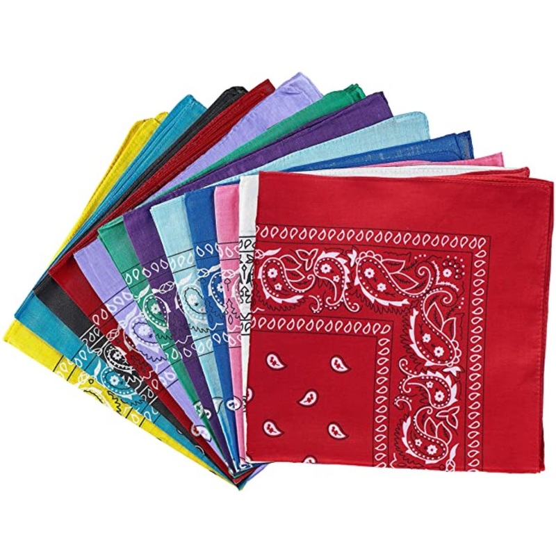 100% Cotton Paisley Bandana