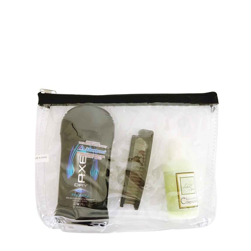 12 ct Multi Purpose Clear Makeup Bag - By Dozen