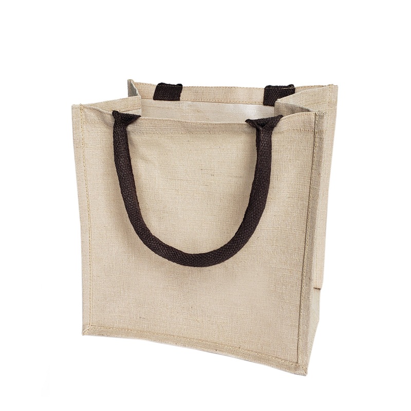 6 ct Cute Burlap Bags - JuCo Totes (Jute & Cotton Blend) - By Bundle