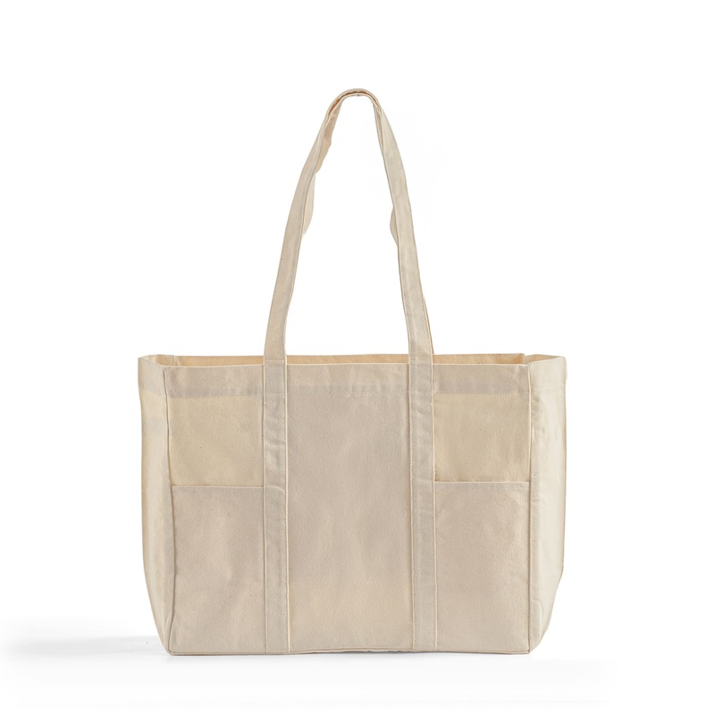 6 ct Organic Utility Canvas Tote - By Bundle