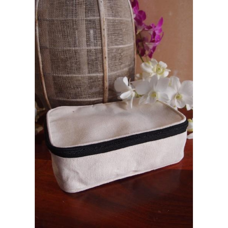 60 ct Canvas Zippered Toiletry Bag Travel Dopp Kit - By Case