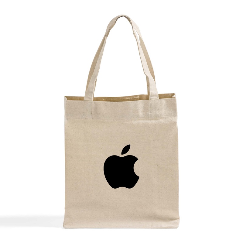 Recycled Casual Custom Tote Bags with Inside Pocket