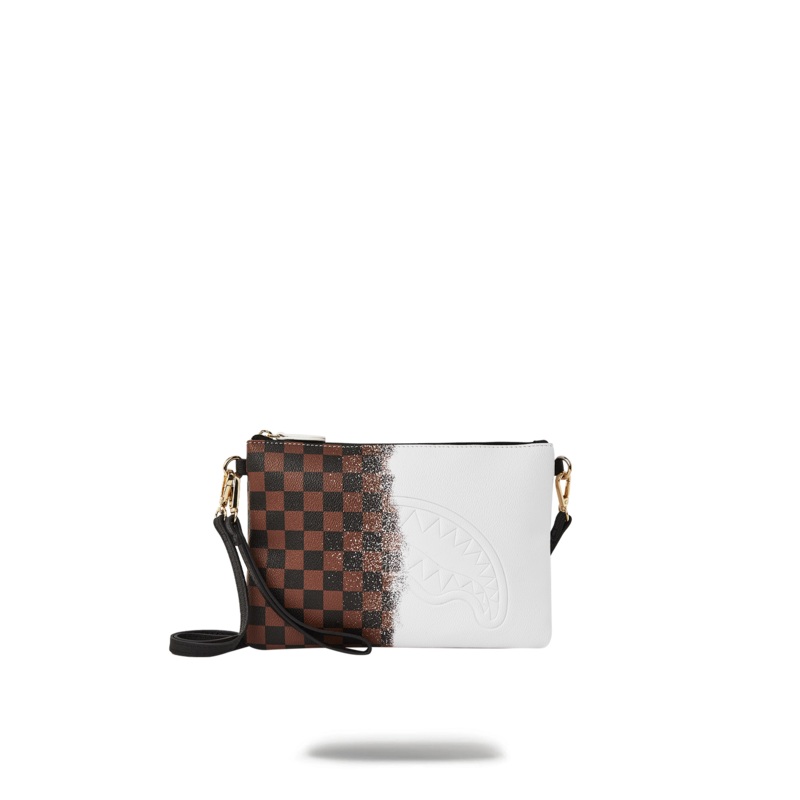 SPRAYSHARKS WORLDWIDE CROSSOVER CLUTCH W/ SHOULDER STRAP