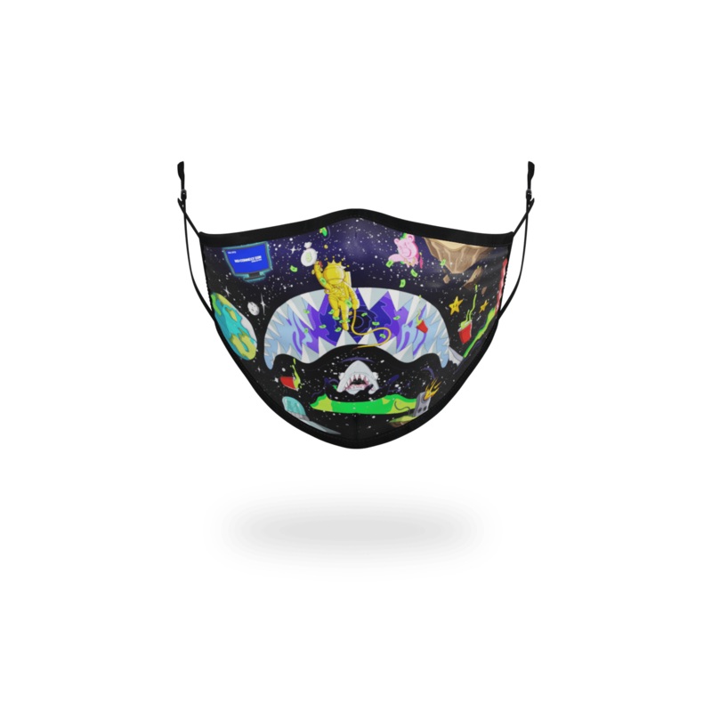 ADULT ASTRO PARTY FORM-FITTING FACE MASK