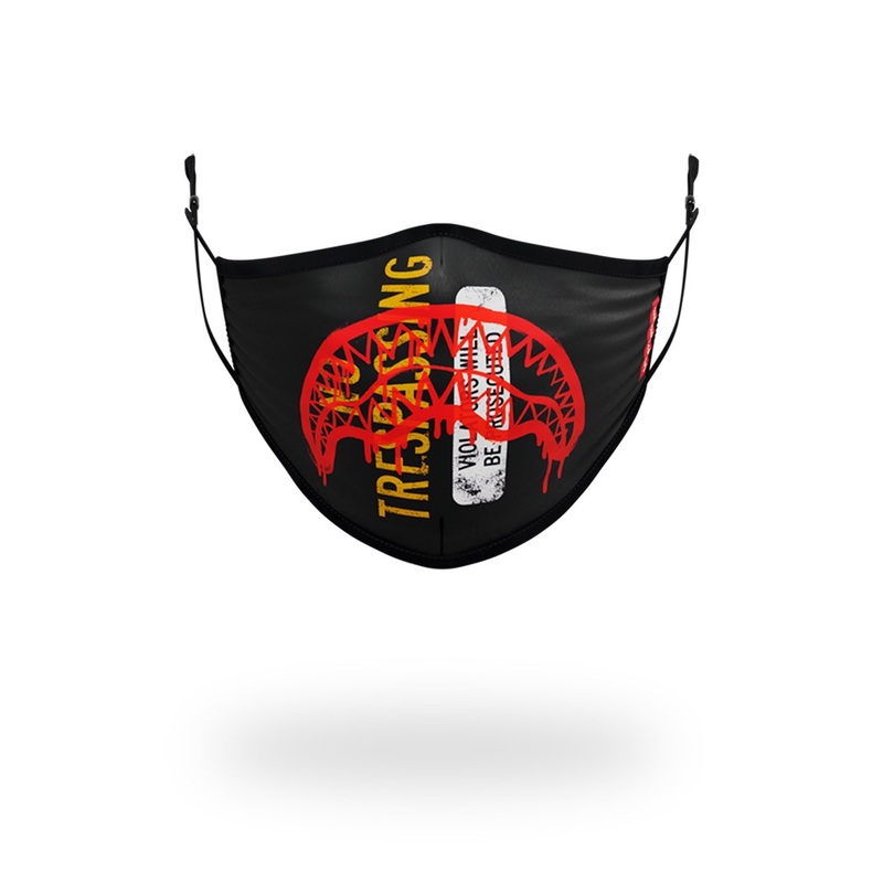 ADULT NO TRESSPASSING FORM FITTING FACE MASK