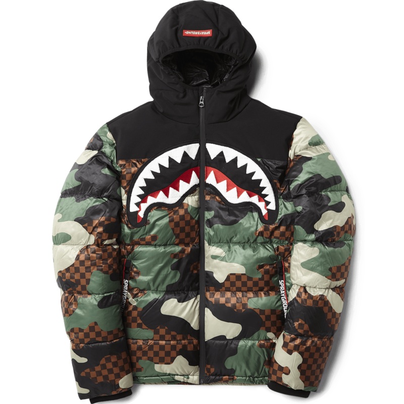CAMO CHECKERED PUFFER