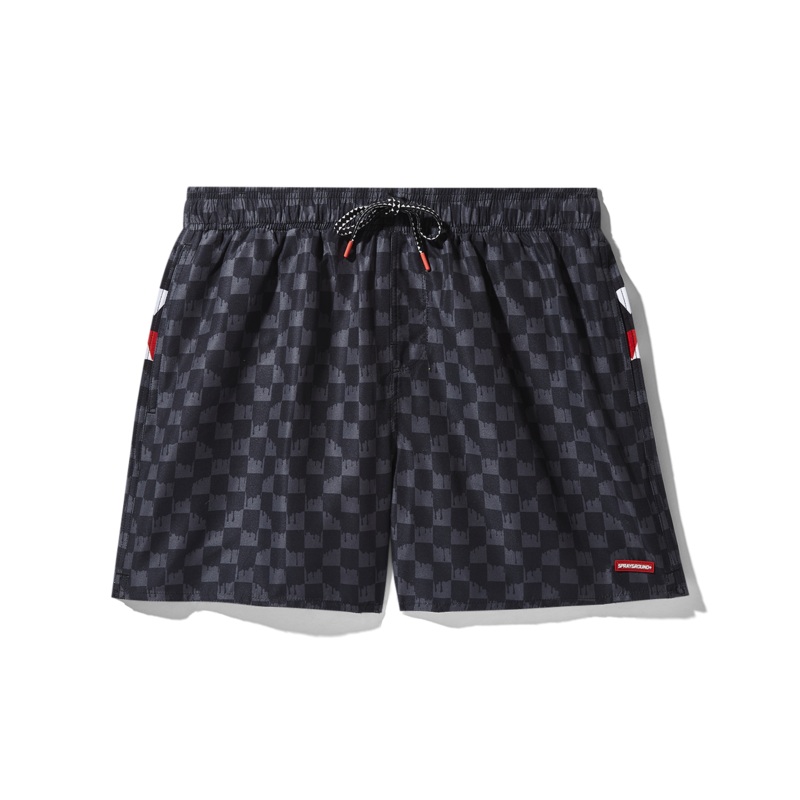 DRIP CHECK SWIM SHORTS
