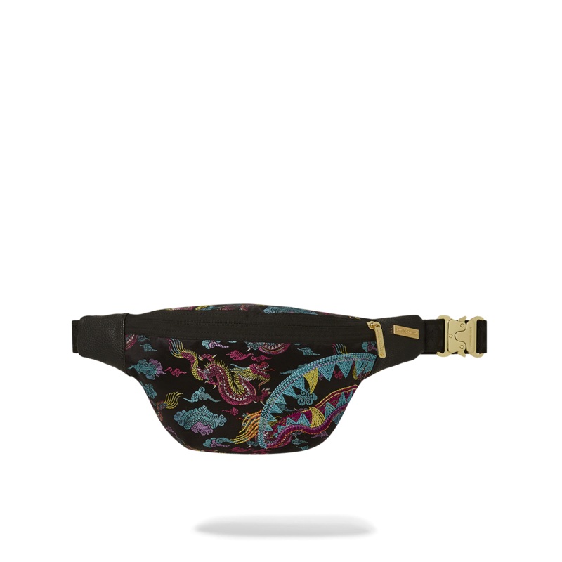 EMBROIDERED DRAGONS SAVVY CROSSBODY