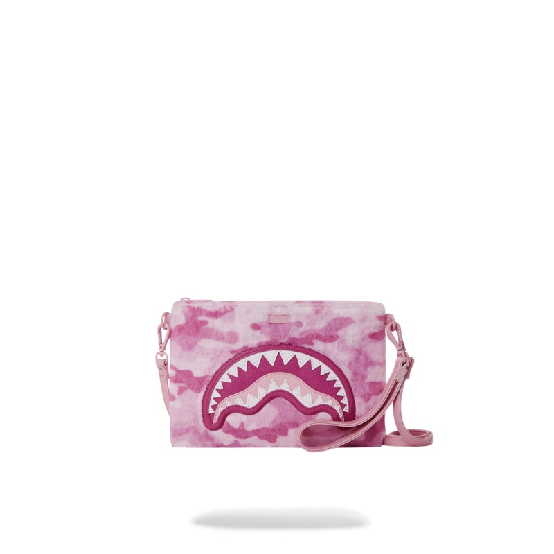 FURRROCIOUS IN PINK CROSSOVER CLUTCH