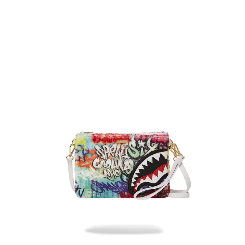 LE MONDE DES GRAFFITIS CROSSOVER CLUTCH