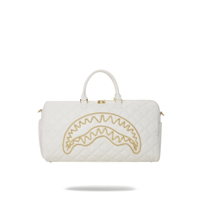 RIVIERA LE BLANC GOLD CHAIN SHARK DUFFLE