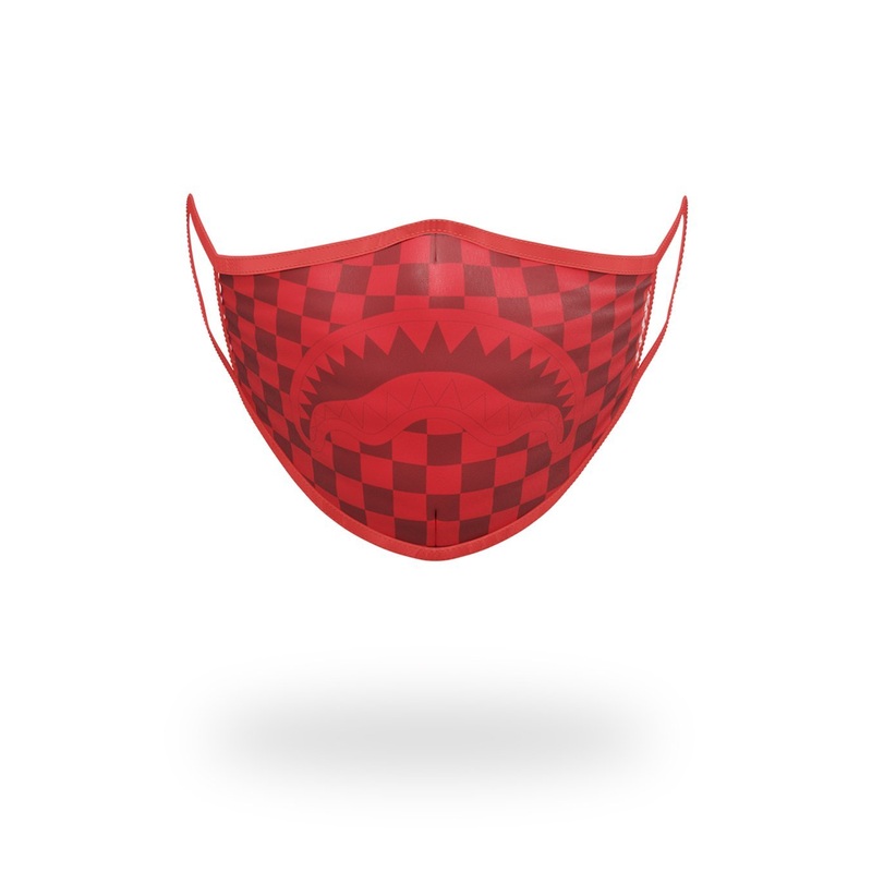 SHARKS IN PARIS (RED) FORM-FITTING MASK